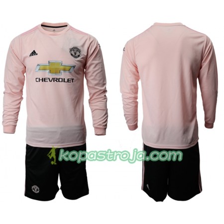 Billiga Fotbollströjor Manchester United Barn Borta tröja 2018/19 Långärmad